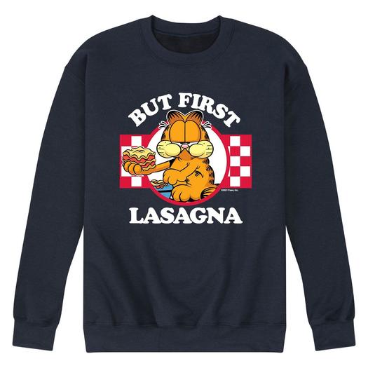 Мужской свитшот Garfield But First Lasagna Licensed Character