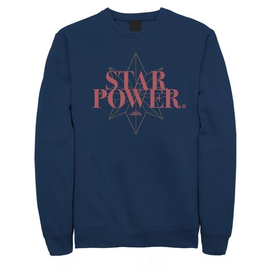Мужской свитшот Captain Marvel Star Power Licensed Character