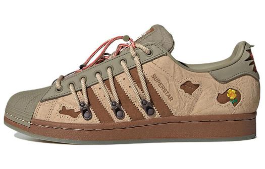 Кроссовки adidas originals Superstar X Melting Sadness Green Brown