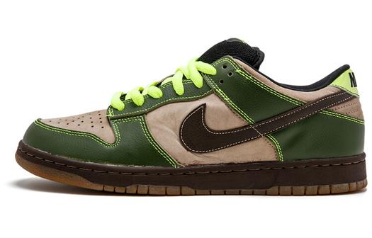 Кроссовки Nike Sb Dunk Low Jedi, бежевый/зеленый