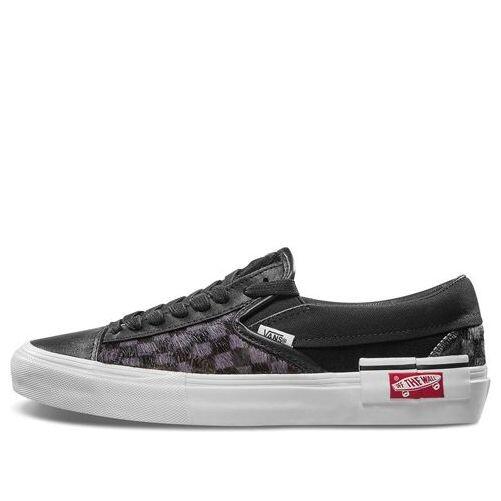 Кроссовки Vans Slip-On Cap LX 'Pony Checkered', черный