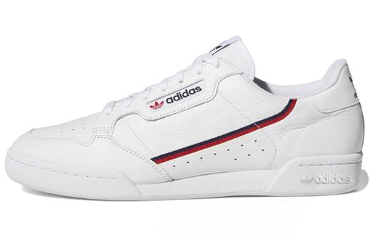 Кроссовки Adidas Originals Continental Unisex, белый/темно-красный