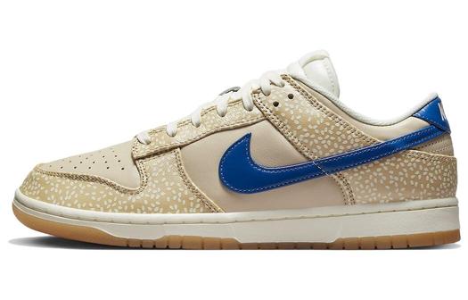 Кроссовки Nike Dunk Low, светло-бежевый/синий