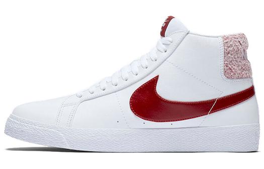 Кроссовки Nike SB Blazer Mid, белый/красный