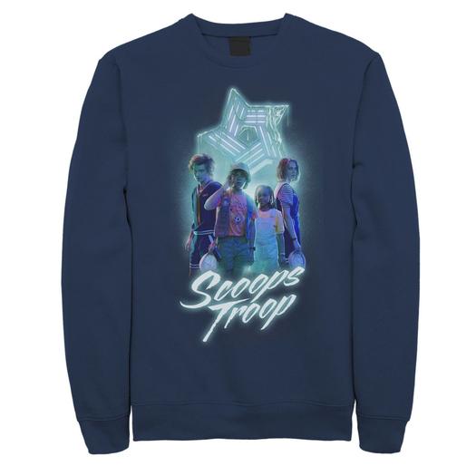 Мужской неоновый свитшот Netflix Stranger Things Scoops Troop Licensed Character