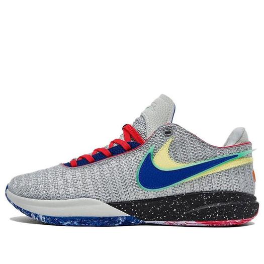 Кроссовки Nike LeBron 20 'Nike Lifer', цвет light silver / hyper royal-lemon chiffon-safety orange