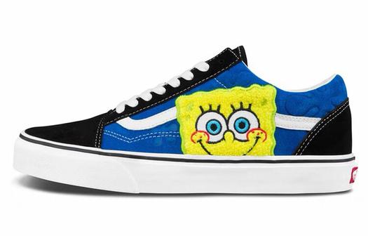 Нашивка с улыбкой на губке Боба Квадратных Штанах Vans Old Skool