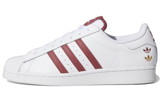 Кроссовки Adidas Originals Superstar White Quiet Crimson