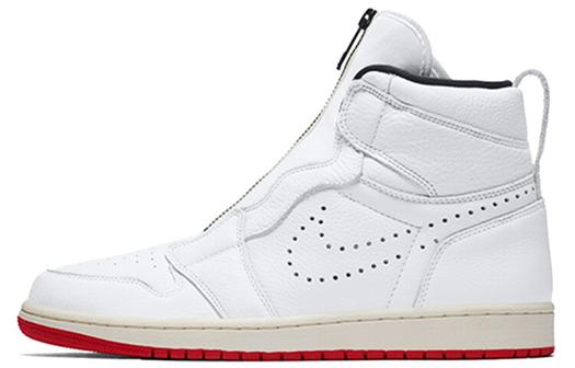 Кроссовки JORDAN 1 Retro High Zip White University Red