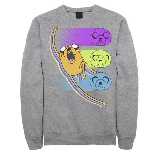 Мужской свитшот Cartoon Network Adventure Time Jake Emotions Licensed Character
