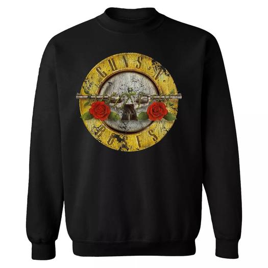 Мужской потертый свитшот Guns n' Roses Bullet Licensed Character