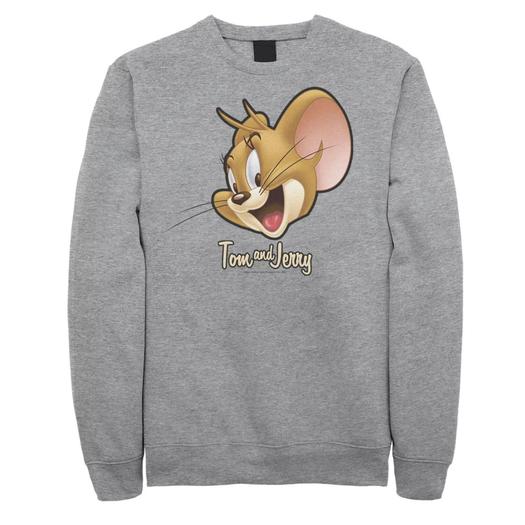 Мужской свитшот с большим лицом Tom And Jerry Simple Jerry Licensed Character
