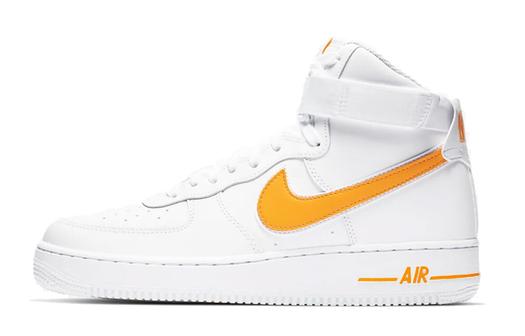 Кроссовки Nike Air Force 1 High White University Gold