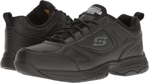 Кроссовки Dighton SKECHERS Work, цвет Black Synthetic/Leather
