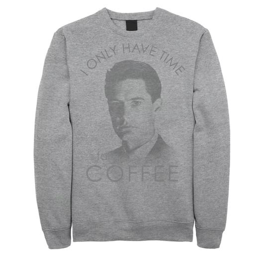 Мужской свитшот «Твин Пикс: Агент Купер» Only Time For Coffee Licensed Character