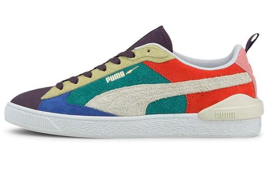Кроссовки PUMA Suede Bloc Wtformstrip Leisure Board Shoes Purple/Blue/Green