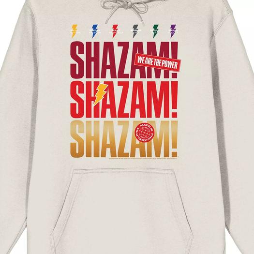 Мужская толстовка с рисунком DC Comics Shazam 2 Fury Of The Gods We Are The Power Licensed Character