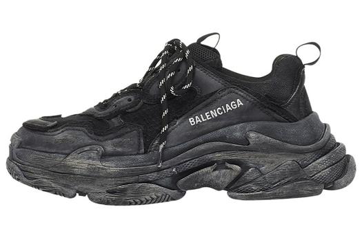 Кроссовки Balenciaga Triple S 'Black', платформа