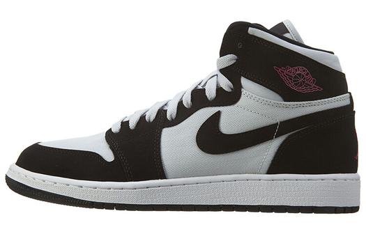 Кроссовки Jordan 1 Retro High GS Pure Platinum Black Pink