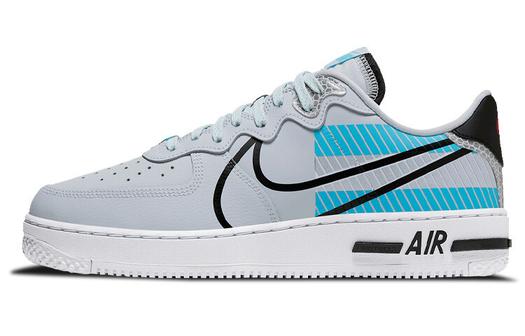 Кроссовки Nike Air Force 1 Low React 3M Pack Pure Platinum Baltic Blue