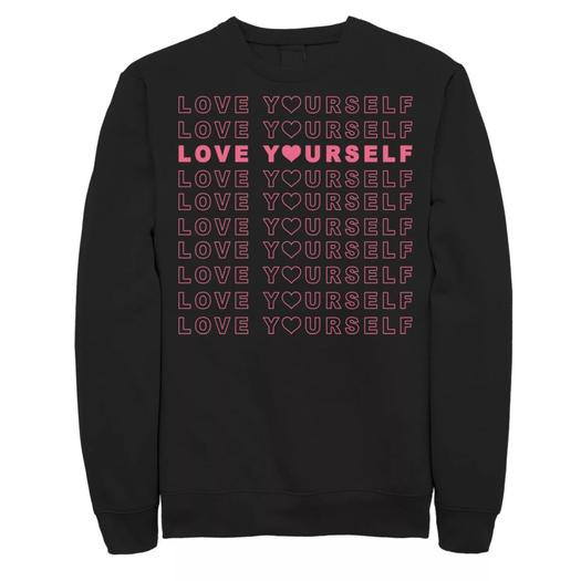 Мужская мотивационная толстовка Love Yourself Licensed Character