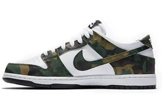 Кроссовки Nike Sb Dunk Low, белый/зеленый
