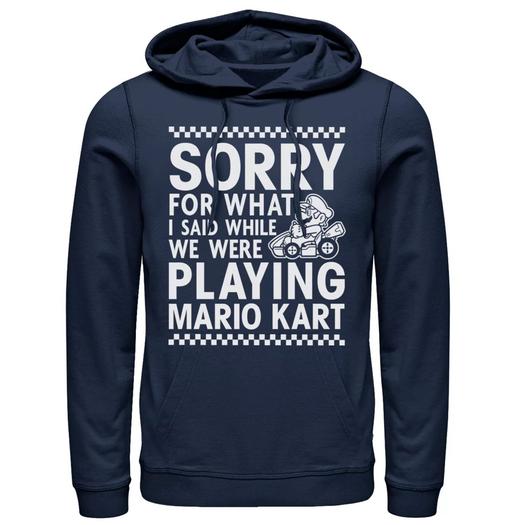 Мужской пуловер с капюшоном Mario Kart Licensed Character