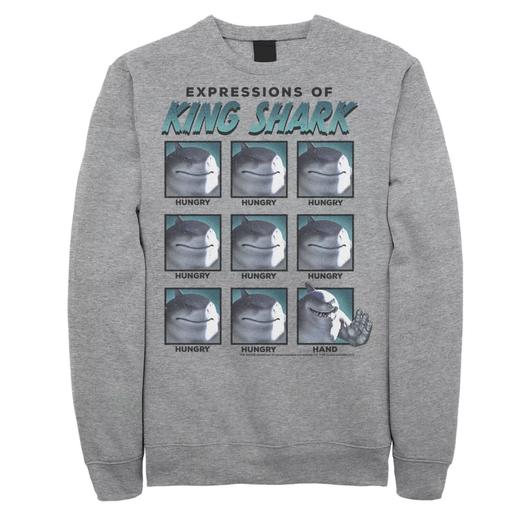 Мужской свитшот The Suicide Squad Expressions Of King Shark Licensed Character