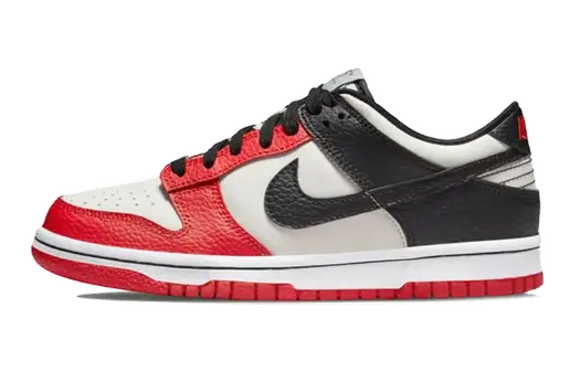 Кроссовки Nike Dunk Low EMB NBA, белый/красный/черный
