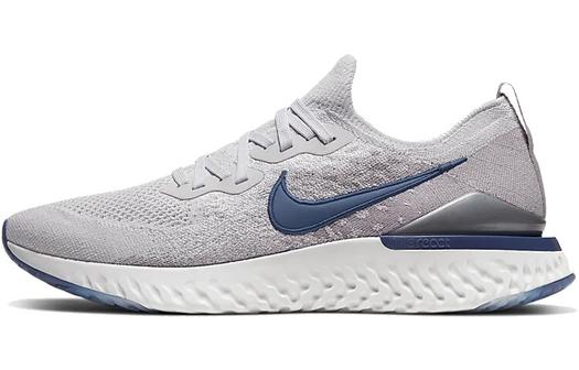 Кроссовки Nike Epic React Flyknit 2, серый/темно-синий