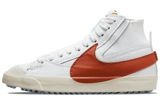 Кроссовки Nike Blazer Mid '77 Jumbo, белый/темно-оранжевый