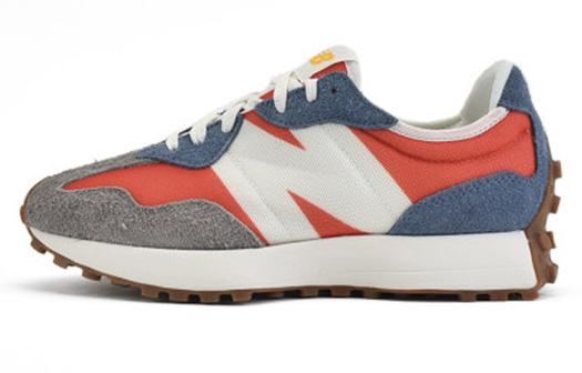 New Balance 327 Красный Темно-Серый