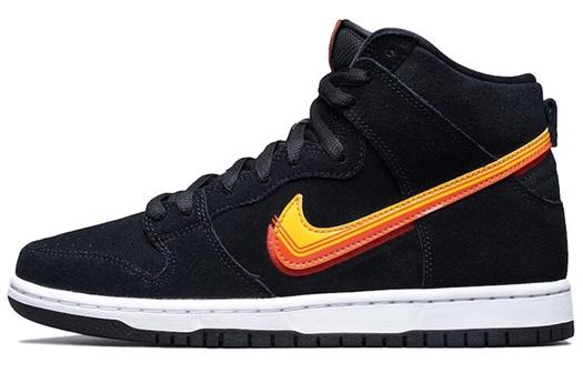 Кроссовки Nike SB Dunk High, черный/оранжевый