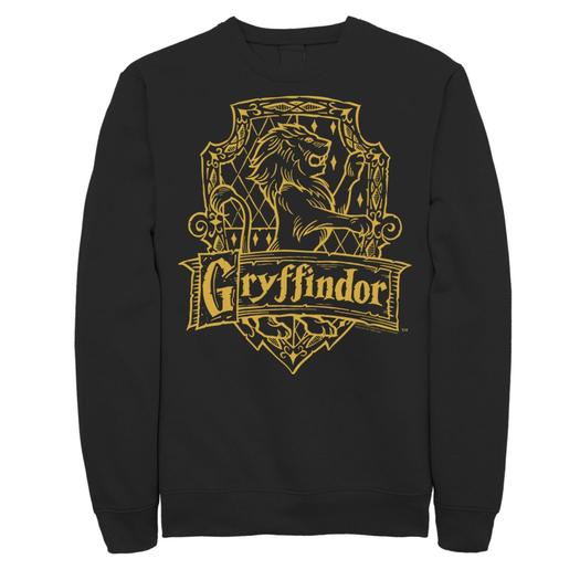 Мужской свитшот с гербом Гарри Поттера Гриффиндора Line Art Harry Potter