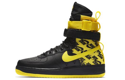 Кроссовки Nike Sf Air Force 1 High Black Dynamic Yellow