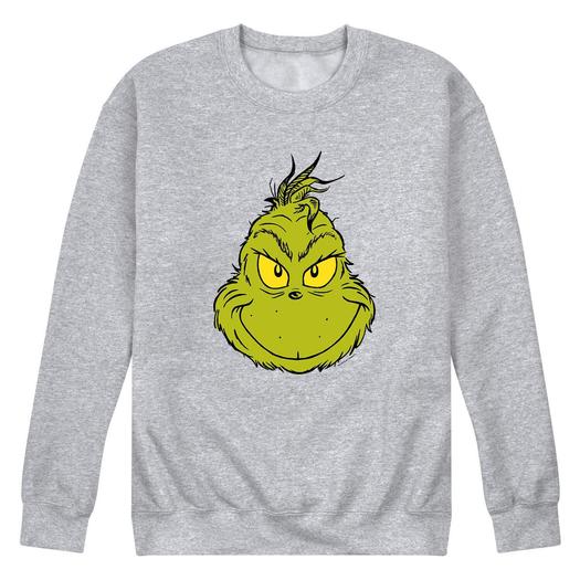Мужской свитшот Dr. Suess The Grinch Face Licensed Character