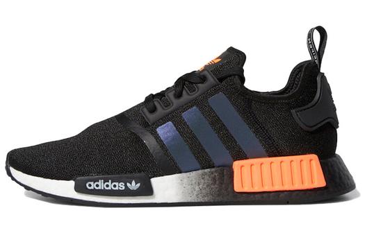 Кроссовки Adidas Originals Nmd R1 Core Black Solar Orange Iridescent