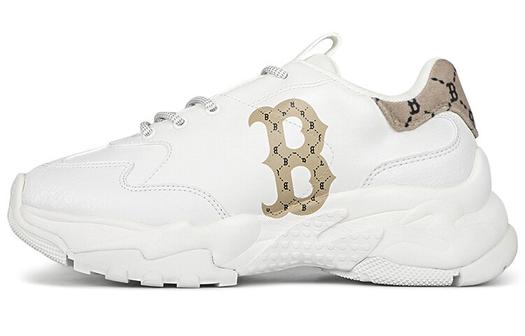 Кроссовки MLB Big Ball Chunky Chunky Sneakers Unisex Low-Top Dark Beige Yellow