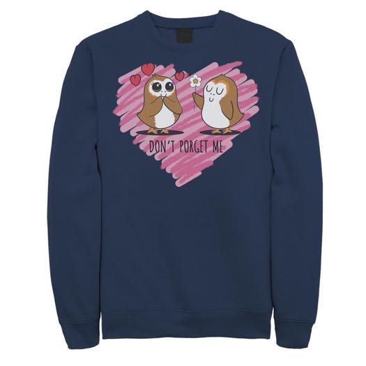 Мужской свитшот с принтом «Звездные войны» Valentines Don't Porget Sketch Heart Licensed Character