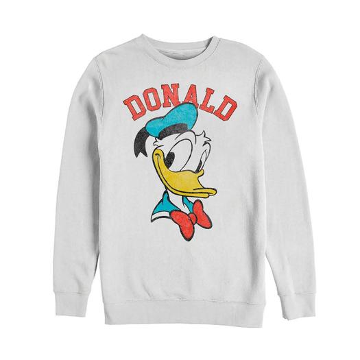 Мужской свитшот Disney's Donald Duck Happy Big Face Licensed Character