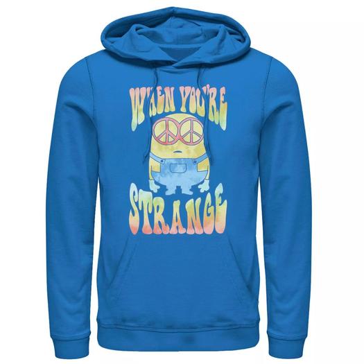 Мужской пуловер с капюшоном Despicable Me Minions When You're Strange Licensed Character