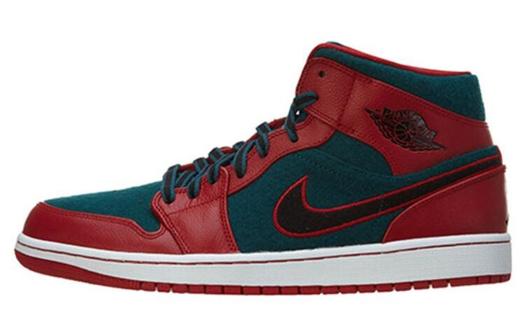 Кроссовки JORDAN 1 Mid Gym Red Black Dark Sea