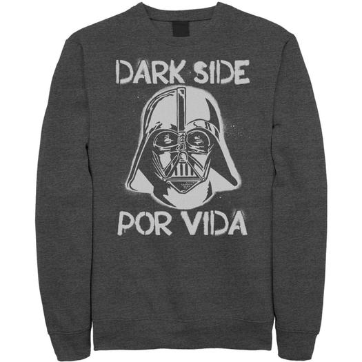 Мужской флисовый свитшот Darth Vader Dark Side Por Vida Stamp Star Wars