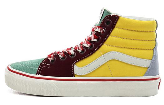 Кроссовки Sk8 Vans-Hi Frayed Laces 'Creme De Menthe'