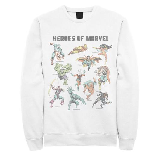 Мужской свитшот с героями учебников Marvel Licensed Character