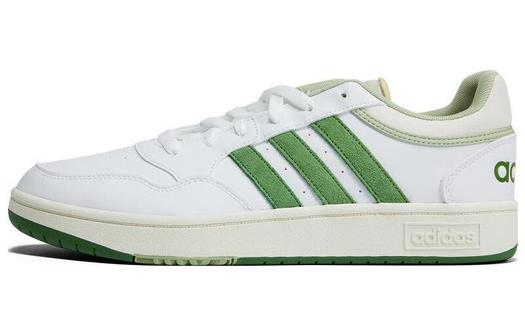 Кроссовки Adidas Neo Hoops 3.0 Skateboarding Unisex, белый/зеленый
