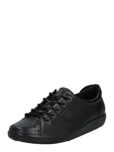 Кроссовки ECCO Soft 2.0, кожаные, черные