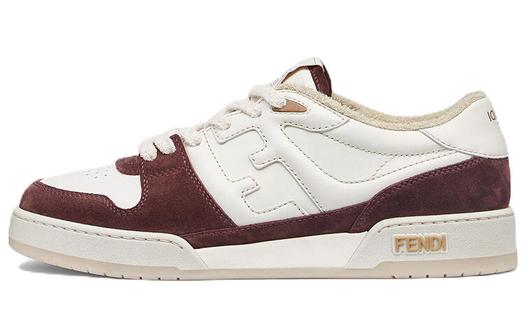 Кроссовки Fendi Match Skate, белый/темно-красный