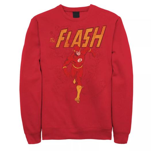 Мужской свитшот DC Comics The Flash Collage Mashup Licensed Character