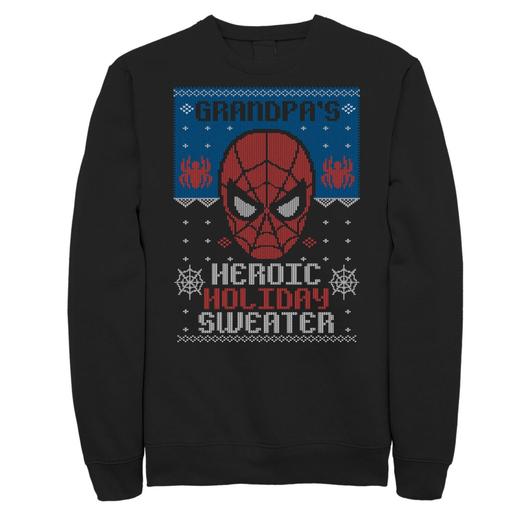 Мужской праздничный свитшот Marvel Spider-Man Heroic Holiday Licensed Character